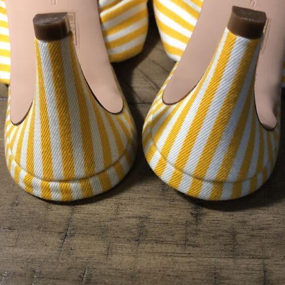 NWOT J Crew Classic Beach 🏖 Umbrella Striped Kitten Heels. 2” heel. Size 9. - Picture 9 of 11